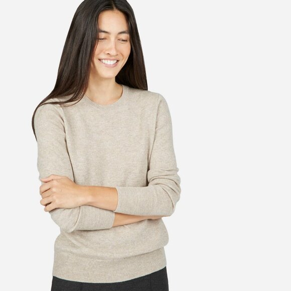 Everlane The Cashmere Crew in black, size small - Picture 5 of 5